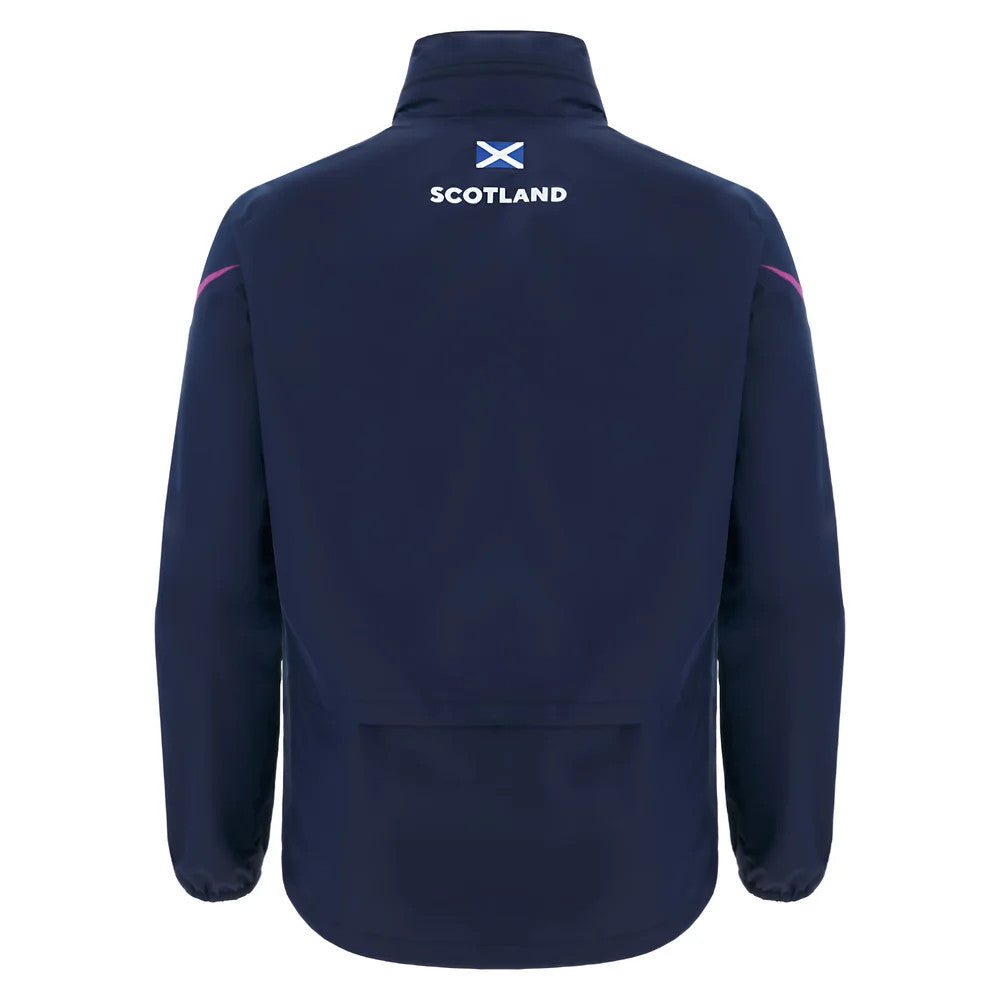 2025-2026 Scotland Rugby Training Rainjacket (Navy)_3