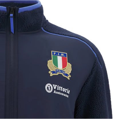 2025-2026 Italy FIR Rugby Ath Teddy Jacket (Navy)_3