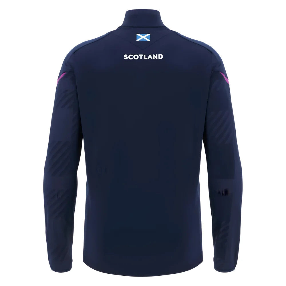 2025-2026 Scotland Rugby 1/4 Zip Training Top (Navy)_3
