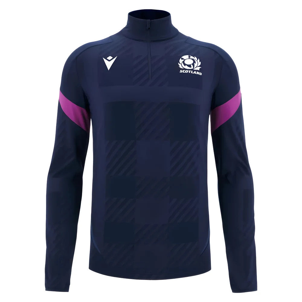 2025-2026 Scotland Rugby 1/4 Zip Training Top (Navy)_3