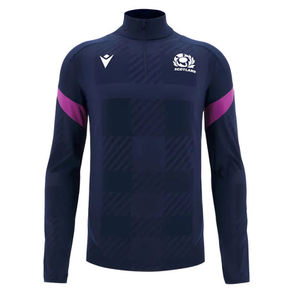 2025-2026 Scotland Rugby 1/4 Zip Training Top (Navy)_3