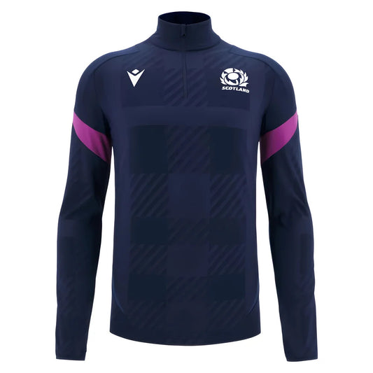 2025-2026 Scotland Rugby 1/4 Zip Training Top (Navy)_3