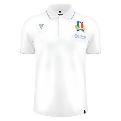 2025-2026 Italy FIR Rugby Cotton Polo Shirt (White)_2