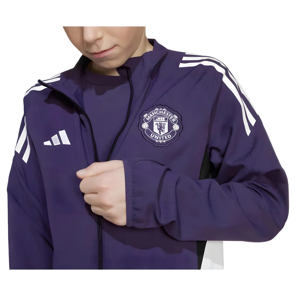 2025-2026 Man Utd Presentation Jacket (Aurora Plum) - Kids_2