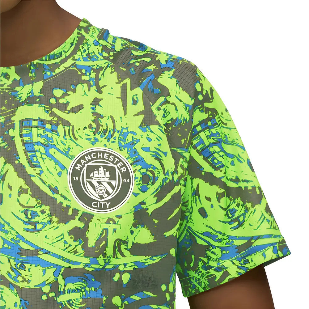 2025-2026 Man City Warm Up Jersey (Pro Green) - Kids_2