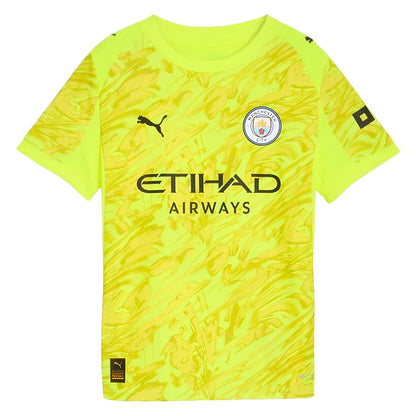 2025-2026 Man City Goalkeeper Third Shirt (Yellow) - Kids (Donnarumma 25)_4