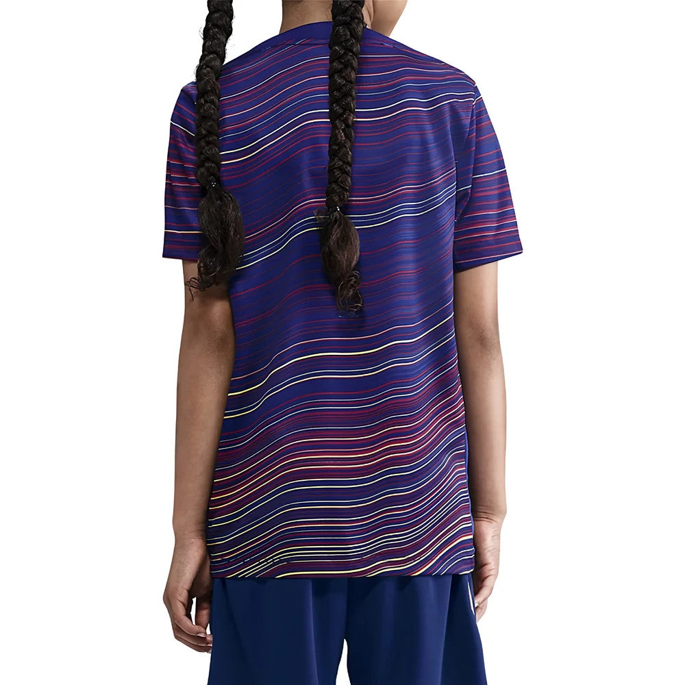 2025-2026 Barcelona Academy Pro Pre Match Shirt (Blue) - Kids_2