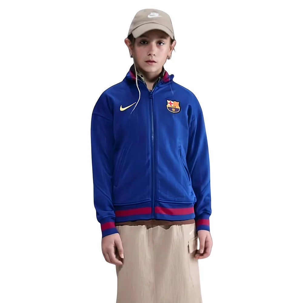 2025-2026 Barcelona Academy Pro Anthem Jacket (Blue) - Kids_3