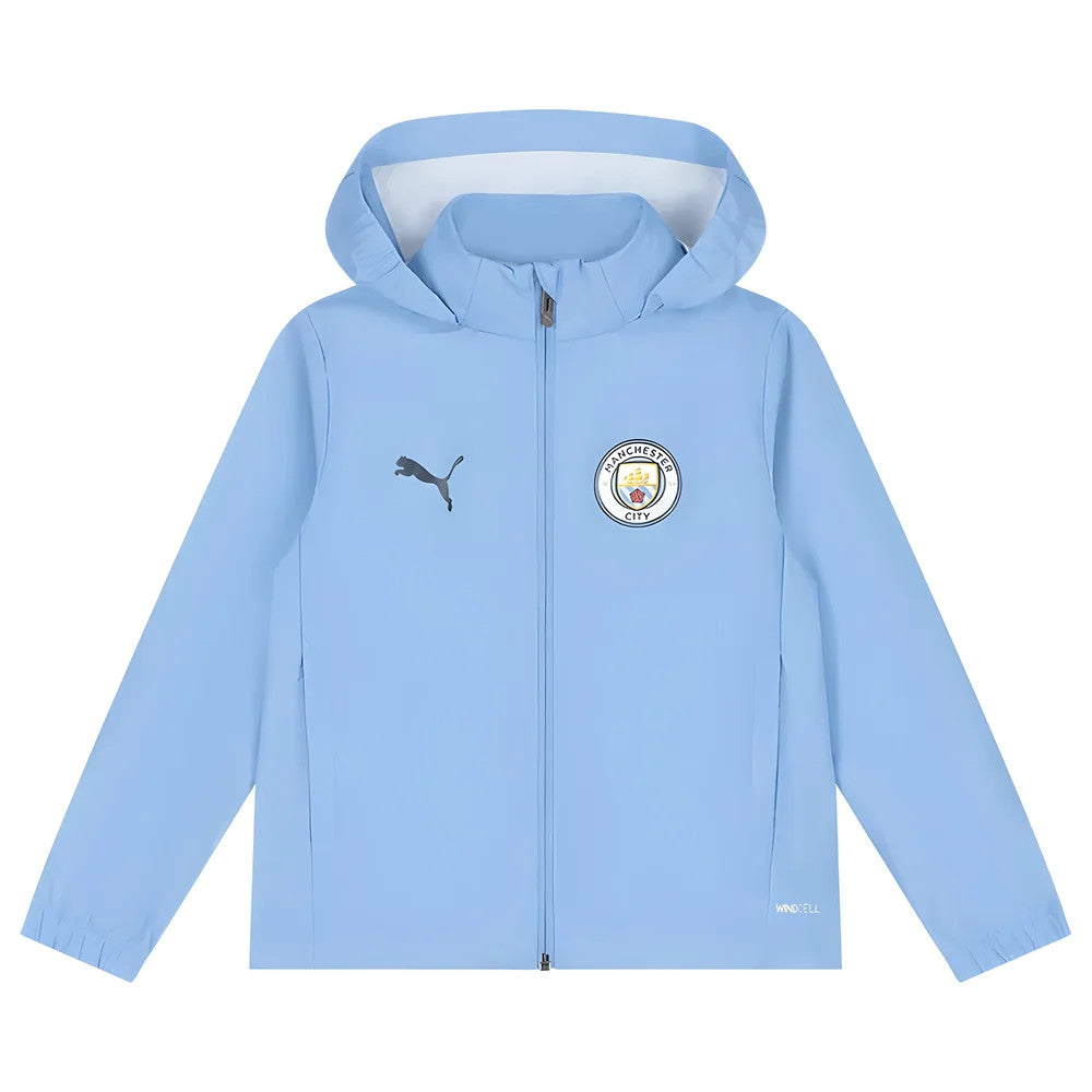 2025-2026 Man City Training All-Weather Jacket (Light Blue) - Kids_1