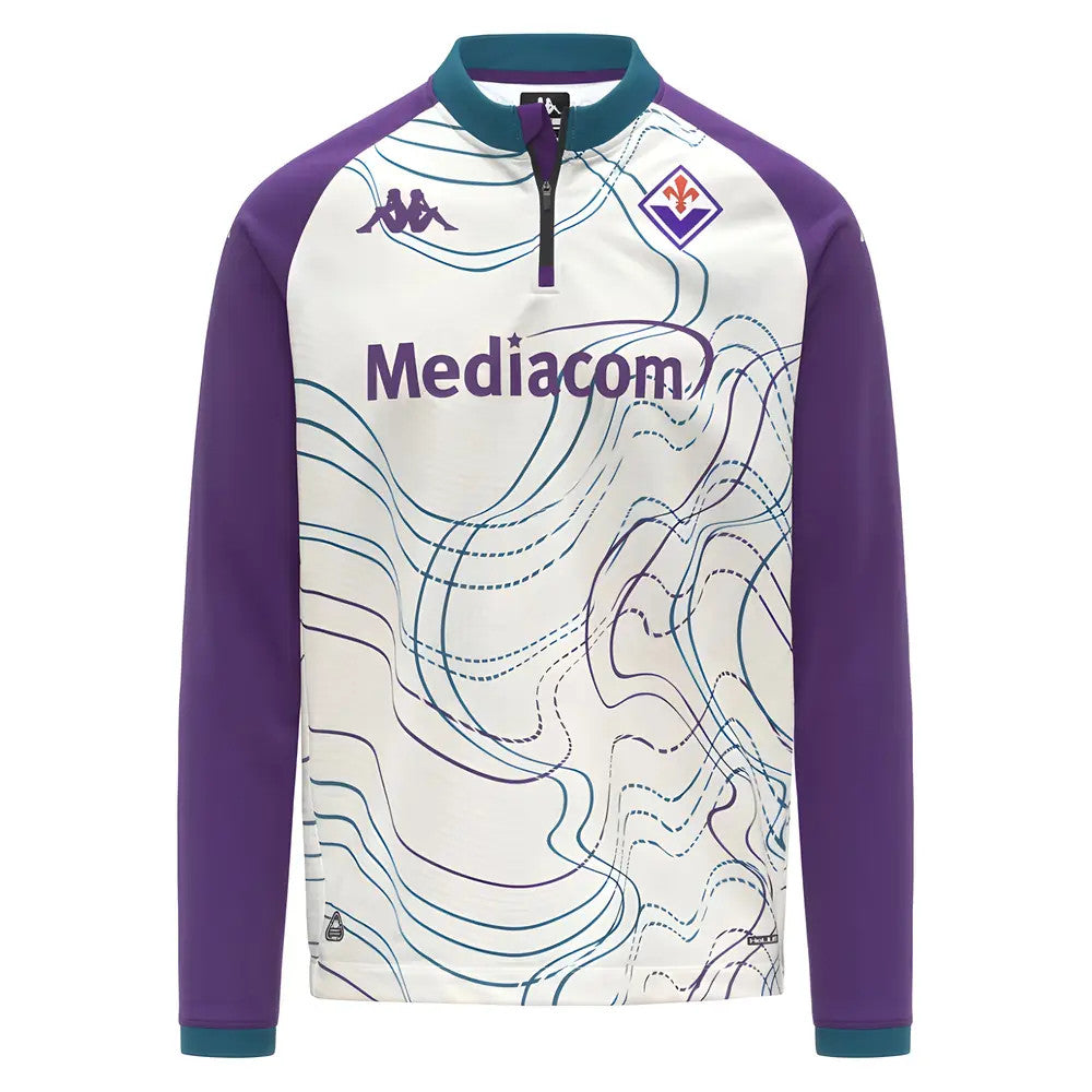 2025-2026 Fiorentina Pre Match Sweat Top (White-Violet)_2
