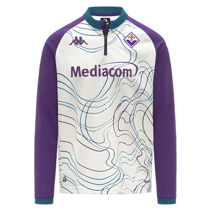 2025-2026 Fiorentina Pre Match Sweat Top (White-Violet)_2