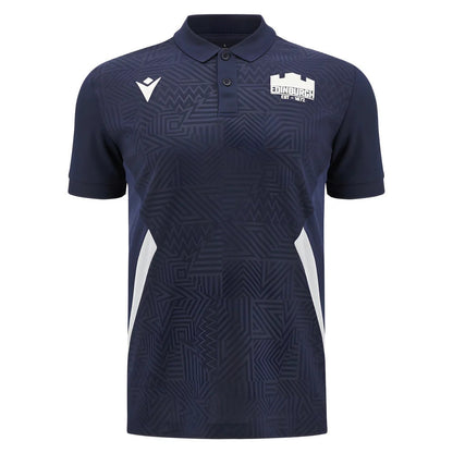 2025-2026 Edinburgh Rugby Travel Polo Shirt (Navy)_3