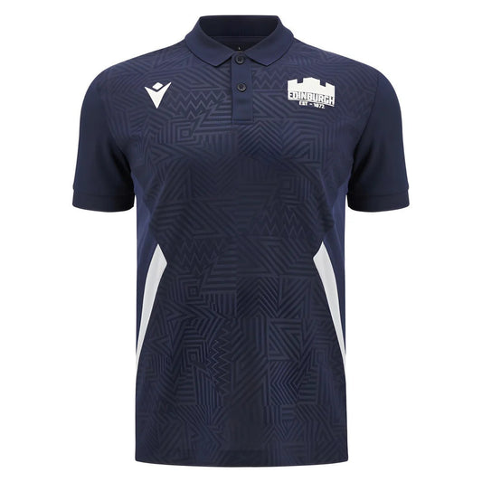 2025-2026 Edinburgh Rugby Travel Polo Shirt (Navy)_3
