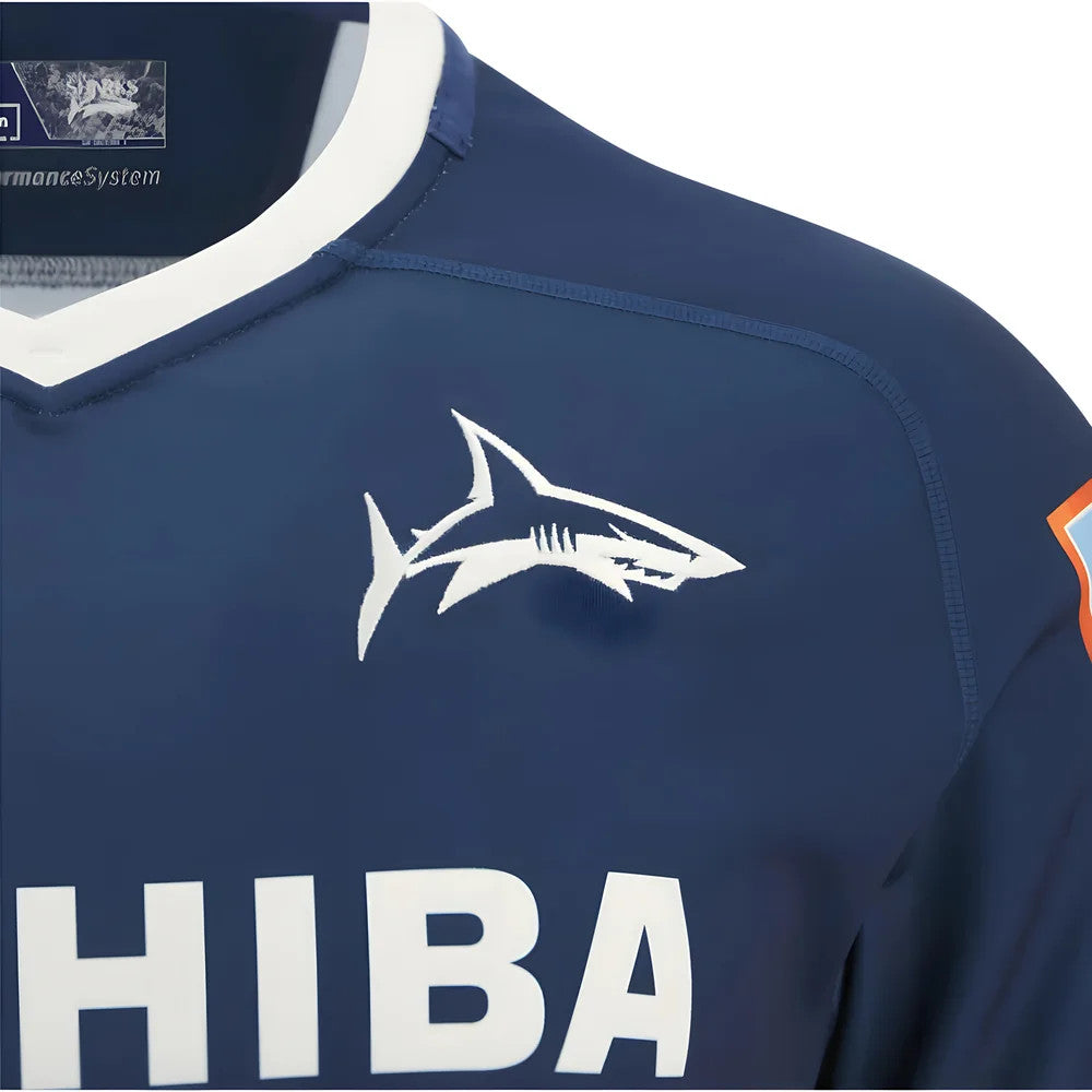 2025-2026 Sale Sharks Home Poly Rugby Shirt_3