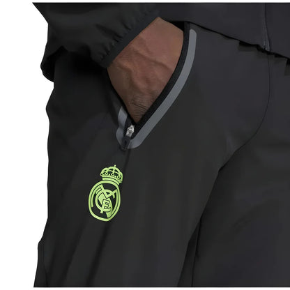 2025-2026 Real Madrid Pro Vis Tech Travel Pants (Black)_3