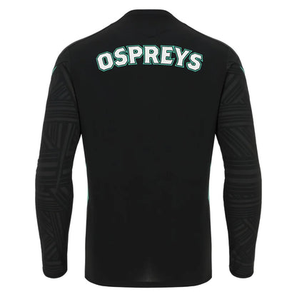 2025-2026 Ospreys Rugby Poly LS Training Tee (Black)_3