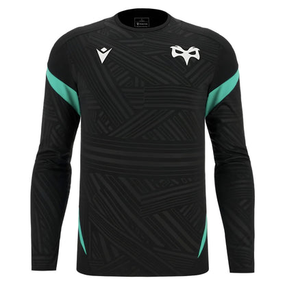 2025-2026 Ospreys Rugby Poly LS Training Tee (Black)_3