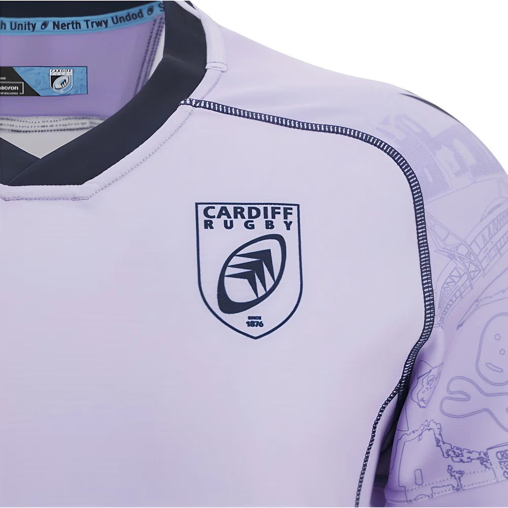 2025-2026 Cardiff Rugby Training Jersey (Lilac)_3