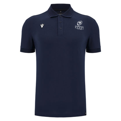 2025-2026 Cardiff Blues Rugby Ath Cotton Polo Shirt (Navy)_3