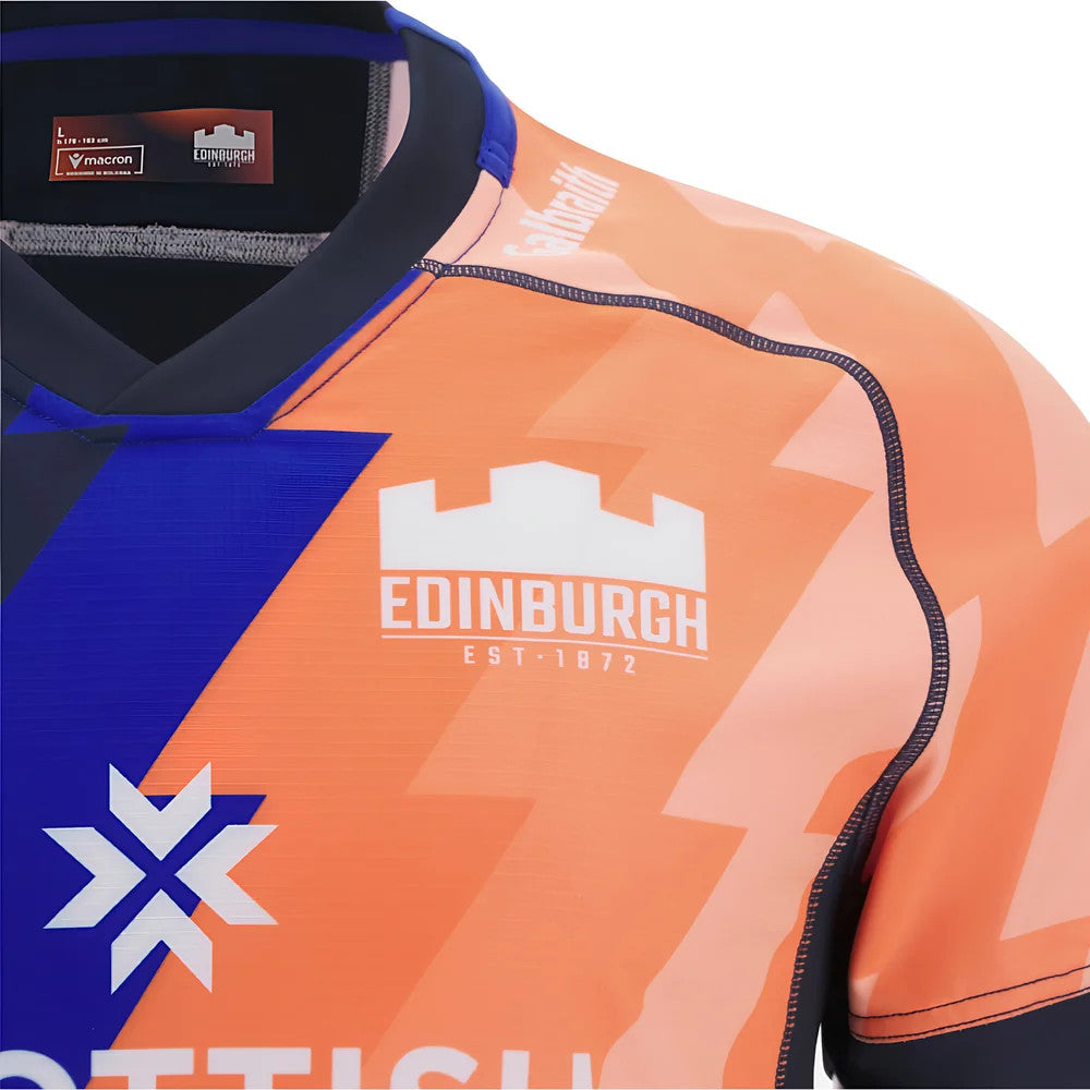 2025-2026 Edinburgh Rugby Training Jersey (Orange-Blue)_3