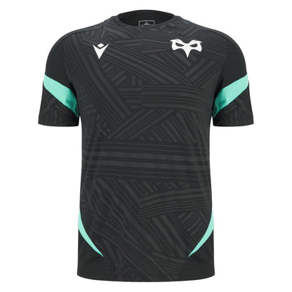 2025-2026 Ospreys Rugby Training Poly T-Shirt (Black)_1