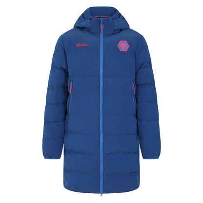 2025-2026 Wolves Training Long Bench Jacket (Lapis Blue)_3