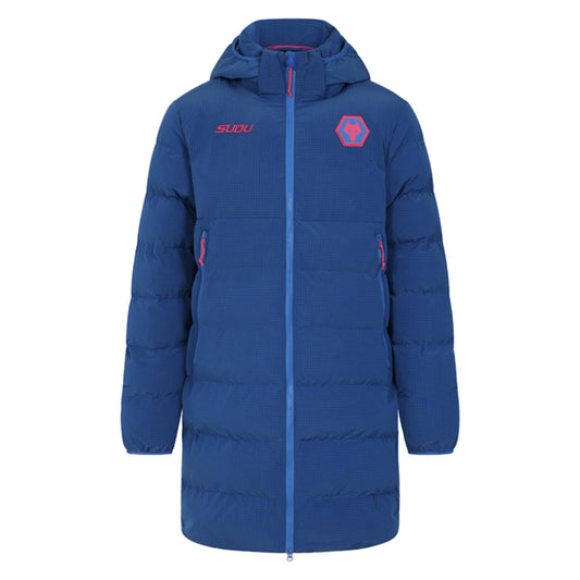 2025-2026 Wolves Training Long Bench Jacket (Lapis Blue)_3