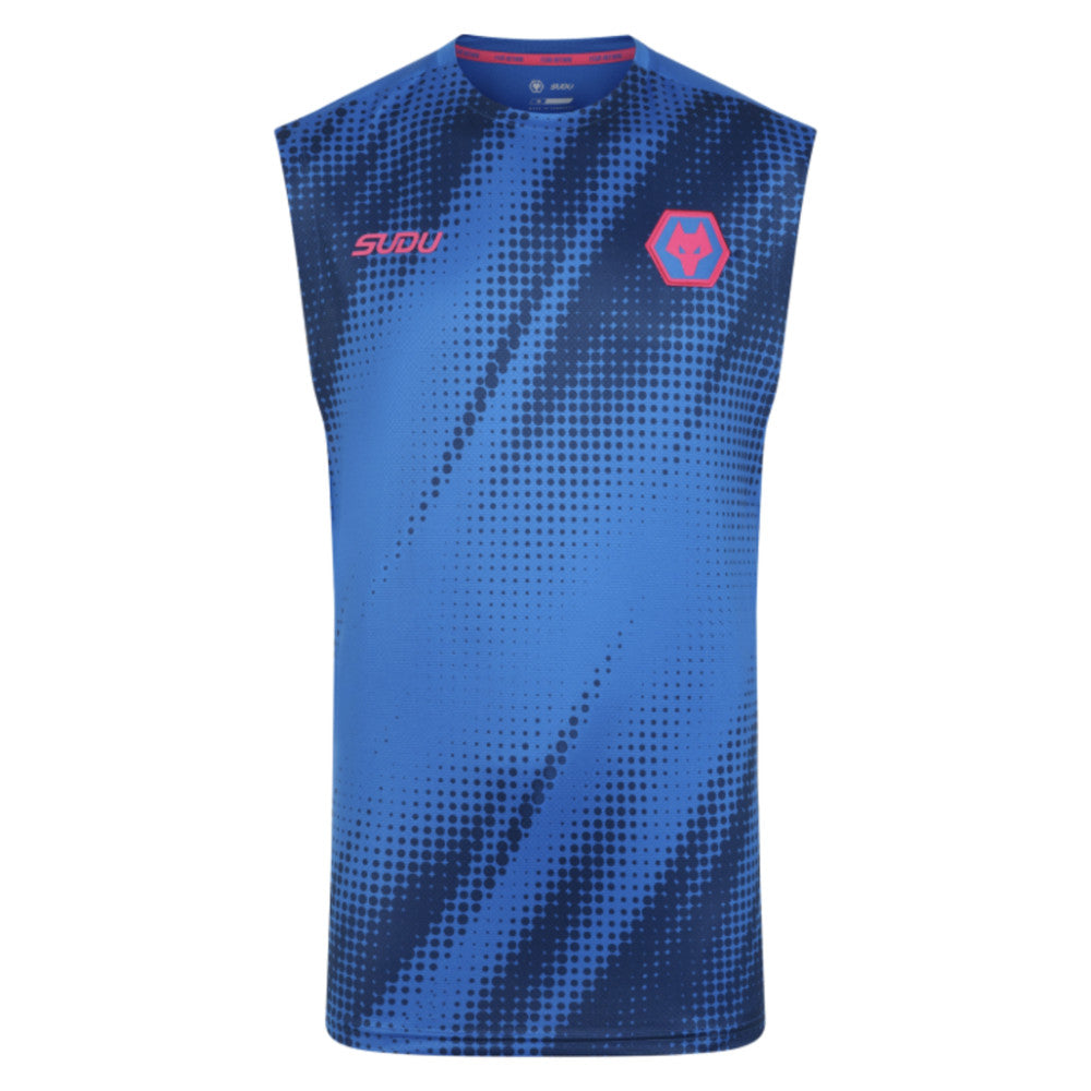 2025-2026 Wolves Players Training Vest (Lapis Blue)_2