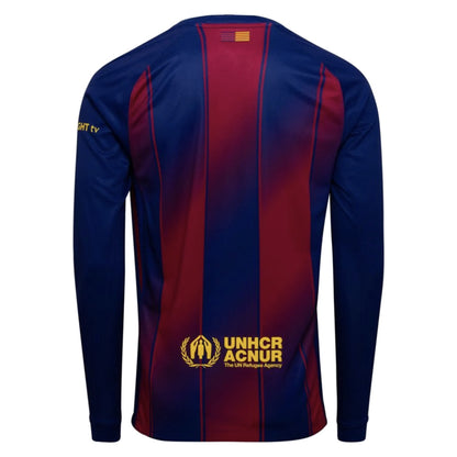 2025-2026 Barcelona Home Long Sleeve Shirt_3