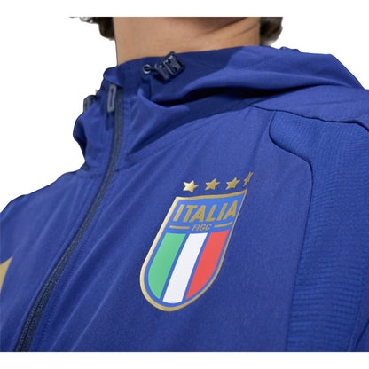 2026-2027 Italy Tiro Travel Full Zip Windbreaker (Victory Blue)_3