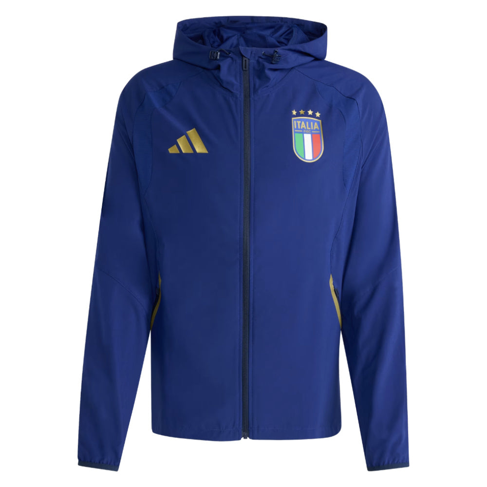 2026-2027 Italy Tiro Travel Full Zip Windbreaker (Victory Blue)_3