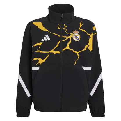 2025-2026 Real Madrid Anthem Jacket (Black) - Kids_2