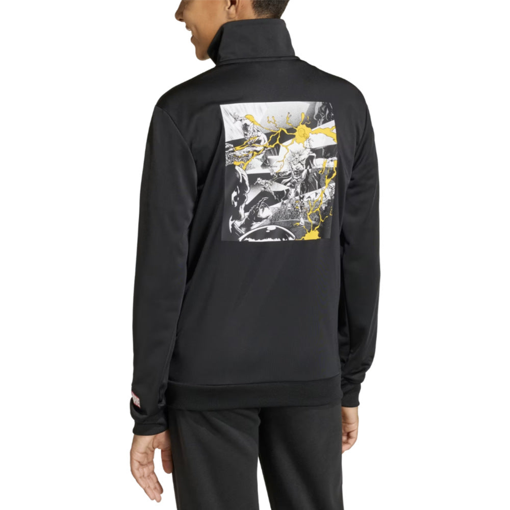 2025-2026 Real Madrid Marvel Track Top (Black) - Kids_2