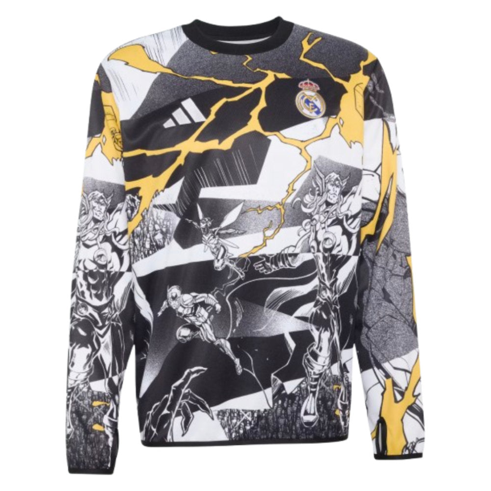 2025-2026 Real Madrid Pre Match Warm Top (White)_2