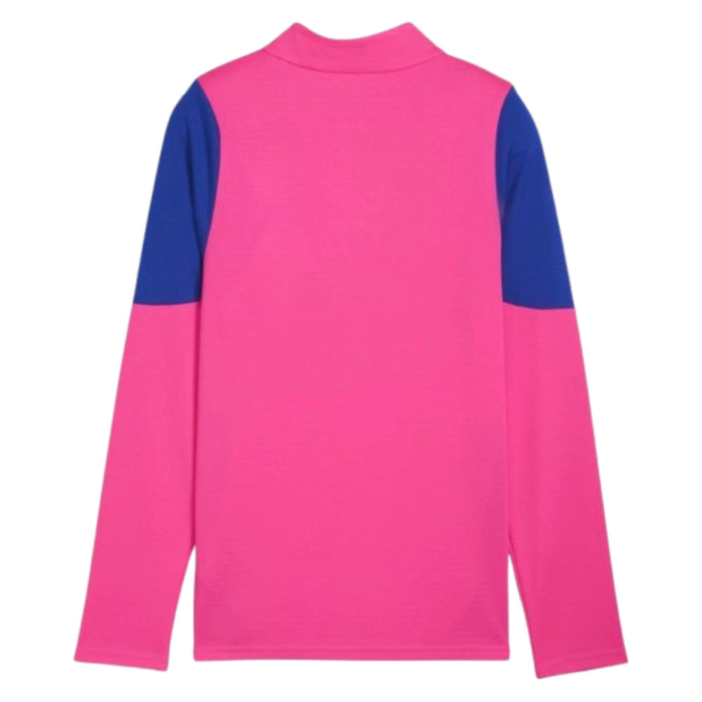 2025-2026 Man City Training 1/4 Zip Top (Fluro Pink) - Kids_1