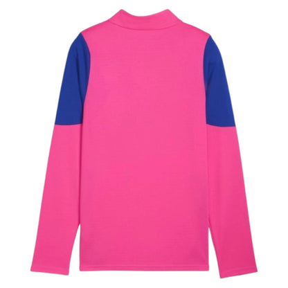 2025-2026 Man City Training 1/4 Zip Top (Fluro Pink) - Kids_1