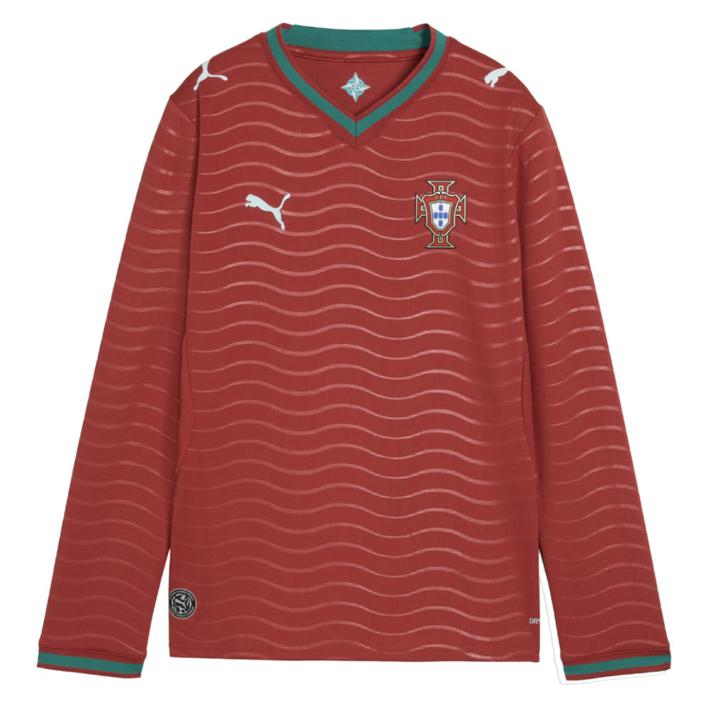 2026-2027 Portugal Long Sleeve Home Shirt (Kids)_1