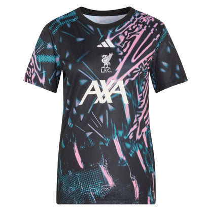 2025-2026 Liverpool Pre Match Shirt (Black) - Womens_0