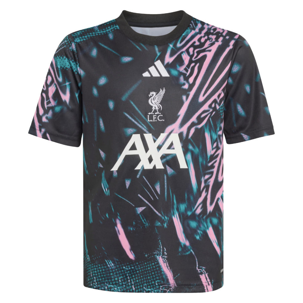 2025-2026 Liverpool Pre Match Shirt (Black) - Kids_0