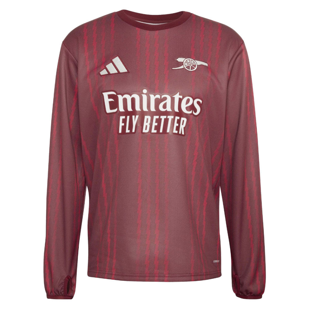2025-2026 Arsenal Pre-Match Warm Up Top (Burgundy)_2