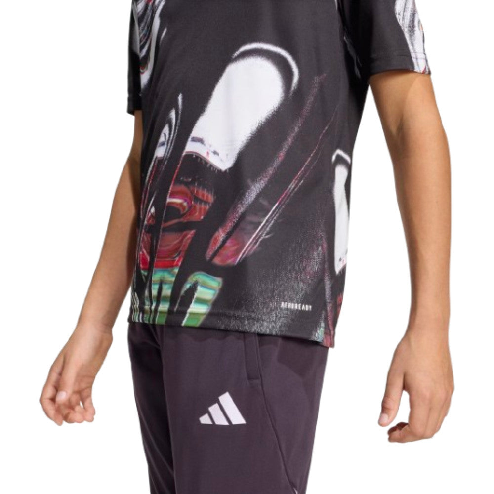 2025-2026 Man Utd Pre Match Shirt (Black) - Kids_2