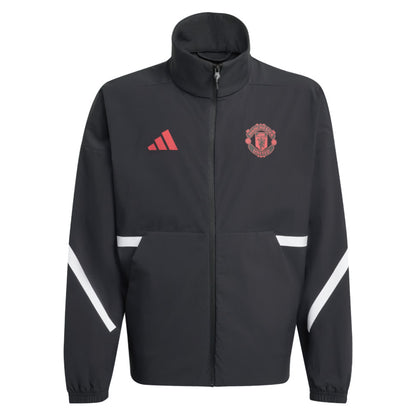 2025-2026 Man Utd Anthem Jacket (Black) - Kids_2