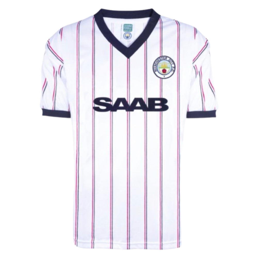 Manchester City 1982 Away Retro Football Shirt_0