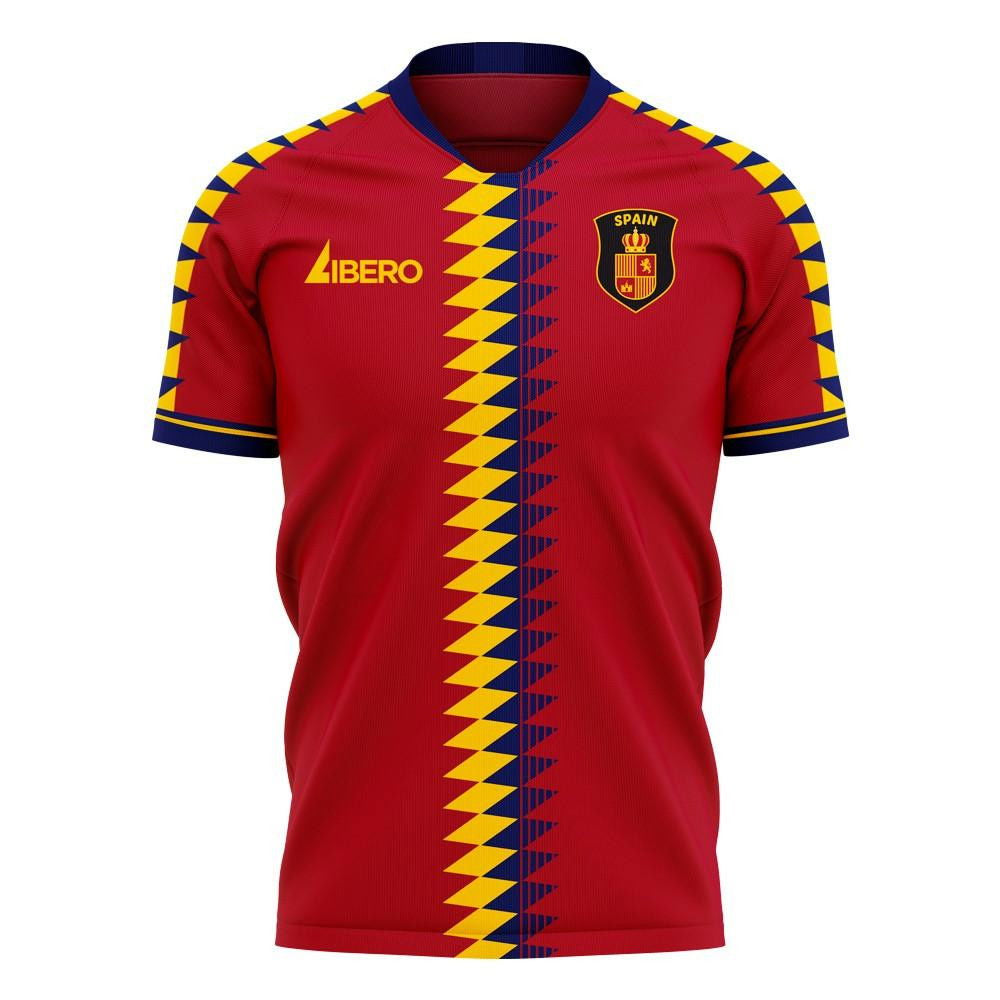 Spain 2025-2026 Home Concept Football Kit (Libero) (OLMO 19)_2