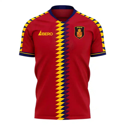 Spain 2025-2026 Home Concept Football Kit (Libero) (OLMO 19)_4