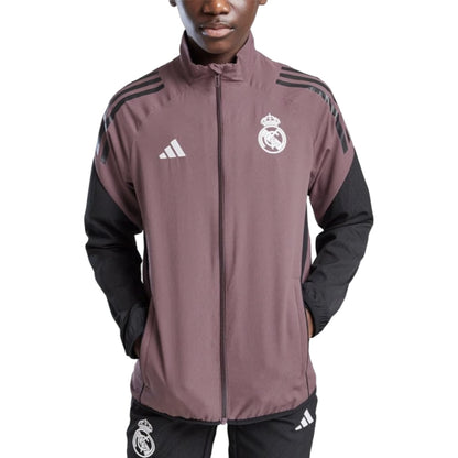 2025-2026 Real Madrid Presentation Jacket (Shadow Fig) - Kids_1