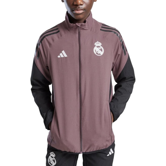 2025-2026 Real Madrid Presentation Jacket (Shadow Fig) - Kids_1