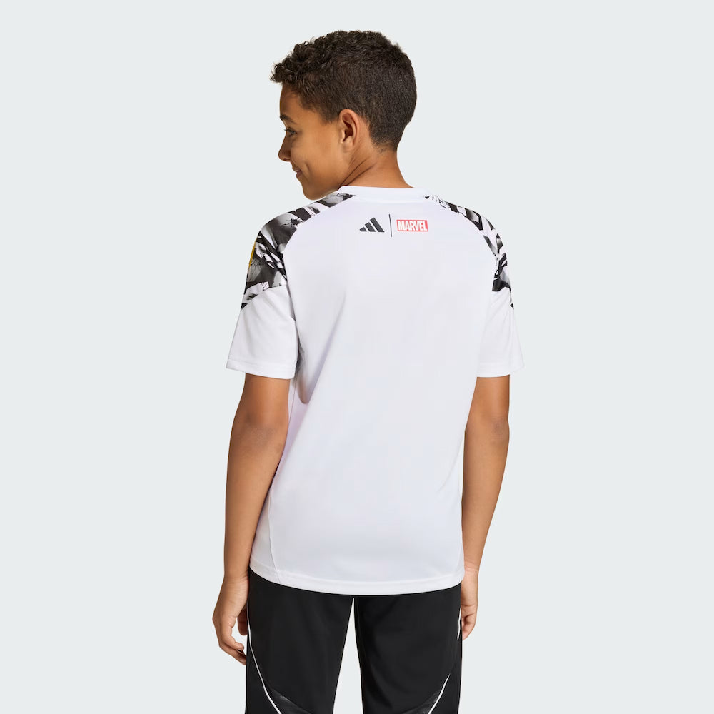 2025-2026 Real Madrid Marvel Avengers Training Shirt (White) - Kids_3