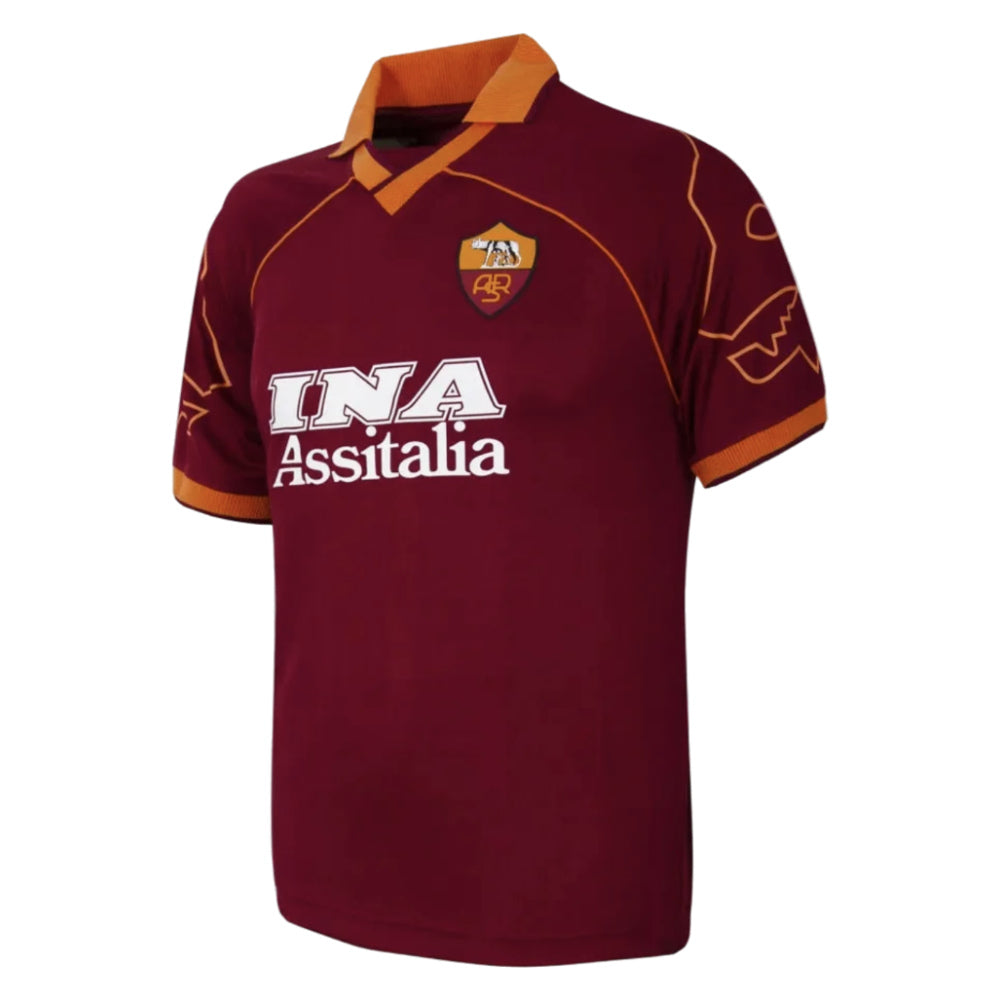 1999-2000 Roma Home Retro Football Shirt_2