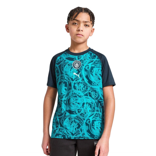 2025-2026 Man City Warm Up Jersey (Deep Navy) - Kids_1